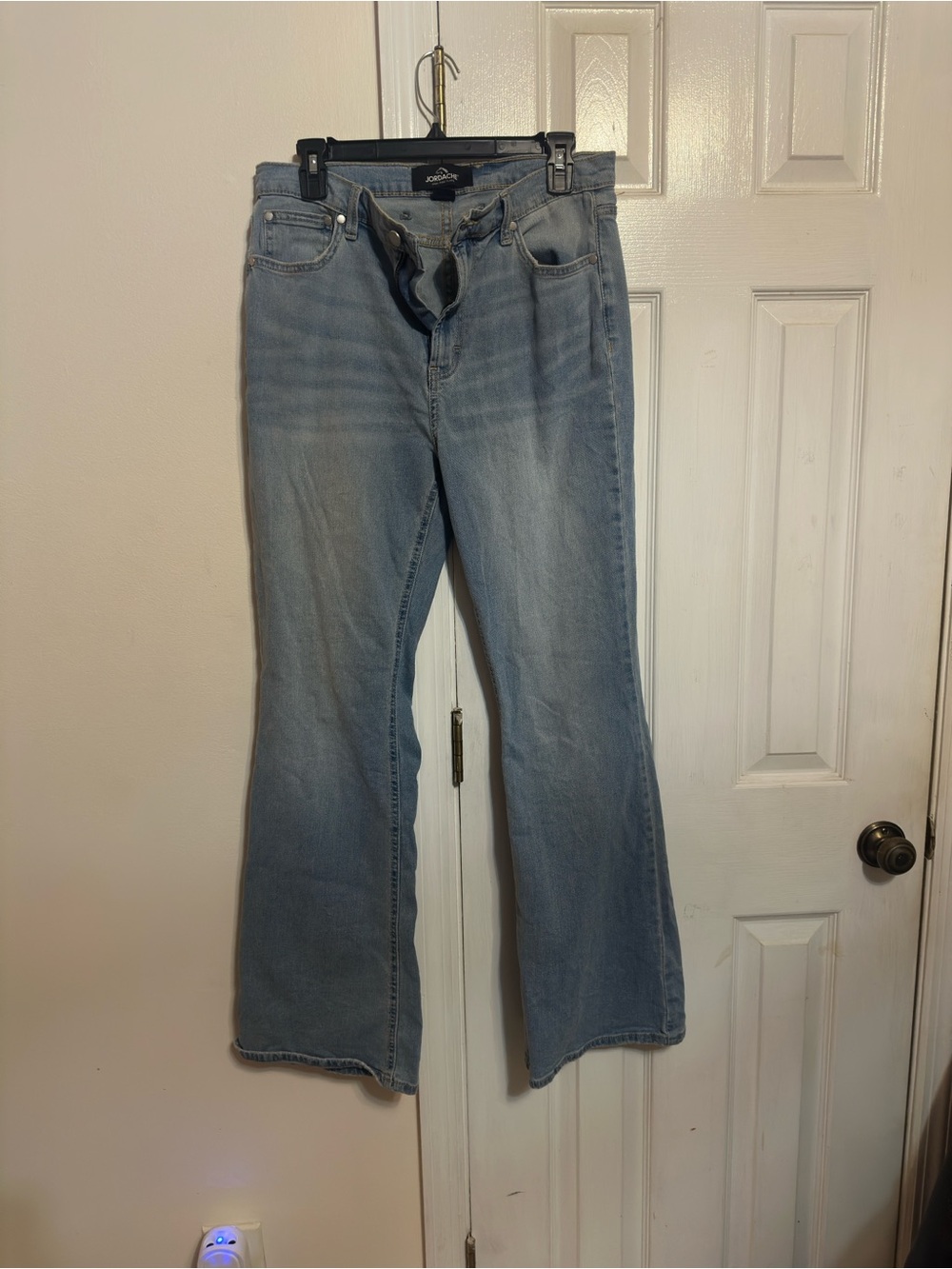 Jordache Washed Light Blue Flared Jeans